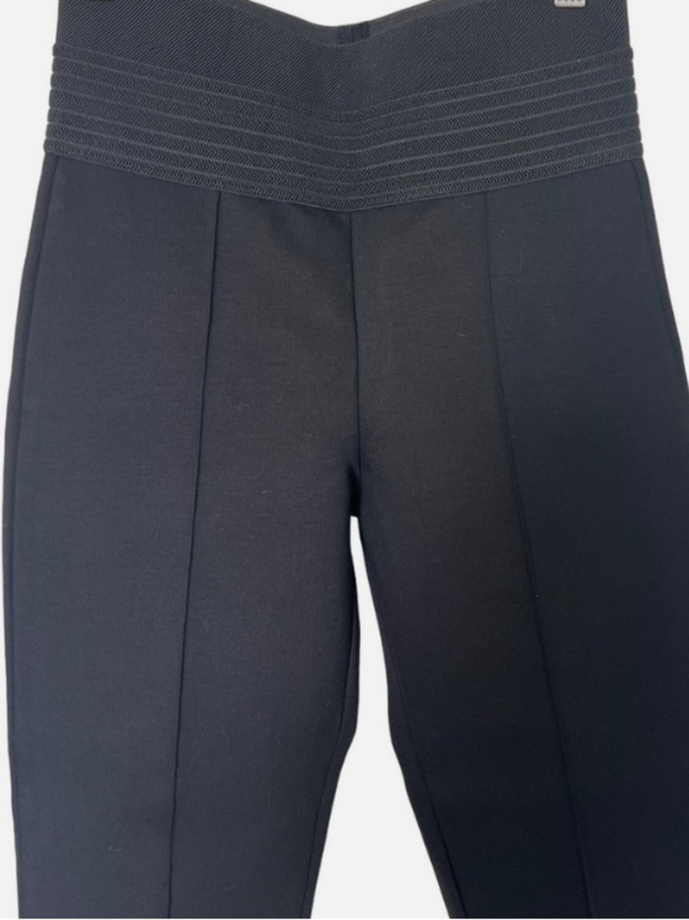 ZARA Black High-Rise Front Seam Leggings Pants XS